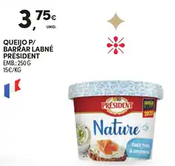 Continente Queijo p/ barrar labné président promoção