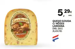Continente Queijo gouda c/ nozes landana promoção