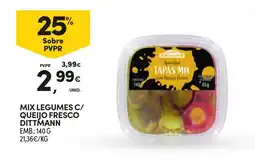 Continente Mix legumes c/ queijo fresco dittmann promoção