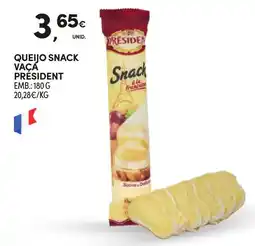 Continente Queijo snack vaçã président promoção