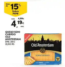 Continente Queijo semi curado old amsterdam promoção