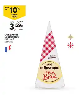 Continente Queijo brie le rustique promoção