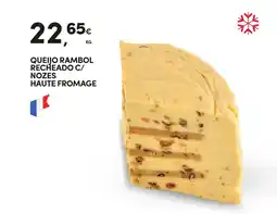 Continente Queijo rambol recheado c/ nozes haute fromage promoção