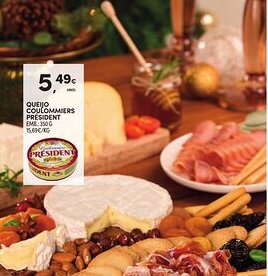 Continente Queijo coulommiers président promoção