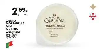 Continente Queijo mozzarella mini a nossa queijaria promoção