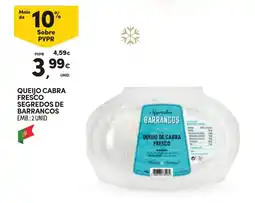 Continente Queijo de cabra fresco segredos de barrancos promoção