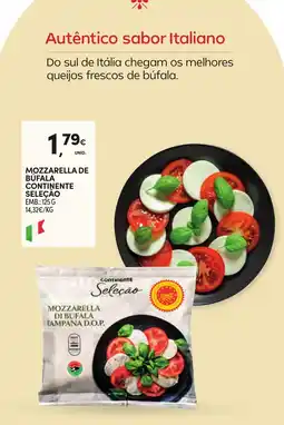 Continente Mozzarella de búfala continente seleção promoção
