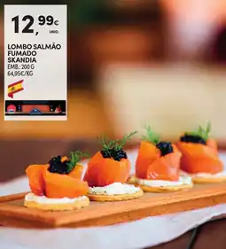 Continente Lombo salmão fumado skandia promoção