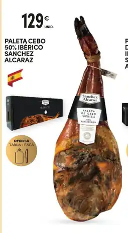 Continente Paletą cebo 50% ibérico sanchez alcaraz promoção