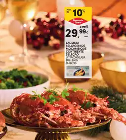 Continente Lagosta selvagem de moçambique continente seleção ultracongelada promoção