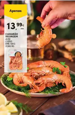 Continente Camarão selvagem 40/60 cozido promoção