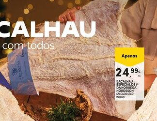 Continente Bacalhau especial de 1 da noruega nordsson salgado seco inteiro promoção