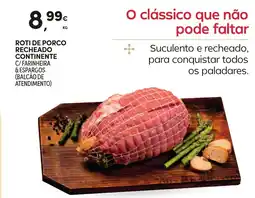 Continente Roti de porco recheado continente promoção