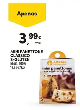 Continente Mini panettone classico s/glúten promoção