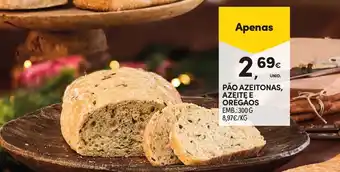 Continente Pão azeitonas, azęitę e oregãos promoção