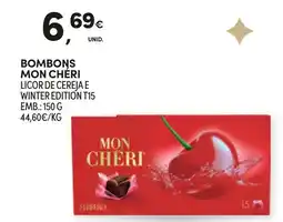 Continente Bombons mon cheri licor de cereja e winter edition t15 promoção