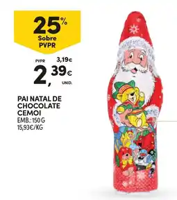 Continente Pai natal de chocolate cemoi promoção