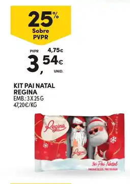 Continente Kit pai natal regina promoção