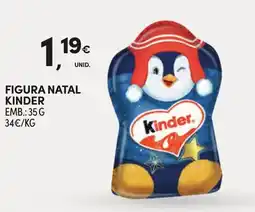 Continente Figura natal kinder promoção