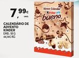 Continente Calendário de advento kinder promoção