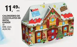 Continente Calendário de chocolates de natal kinder promoção