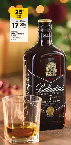 Continente Whisky ballantine's promoção