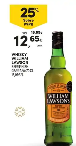 Continente Whisky william lawson promoção
