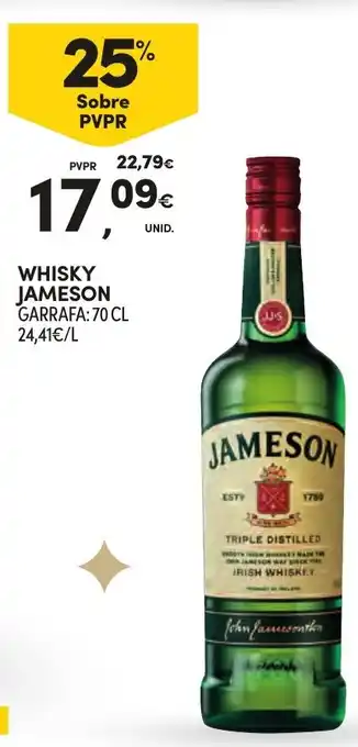 Continente Whisky jameson promoção