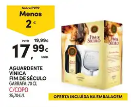 Continente Aguardente vínica fim de século promoção