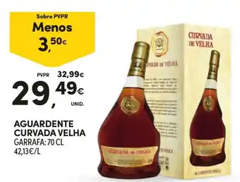 Continente Aguardente curvada velha promoção