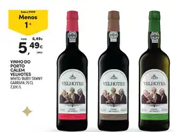 Continente Vinho do porto cálem velhotes promoção