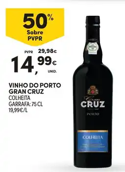Continente Vinho do porto gran cruz promoção