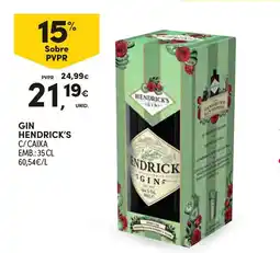 Continente Gin hendrick's promoção