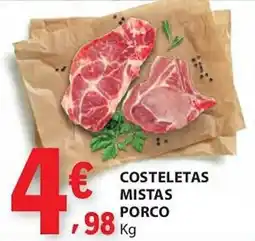 E.Leclerc Costeletas mistas porco promoção