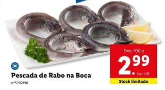 Lidl Pescada de Rabo na Boca 700g promoção