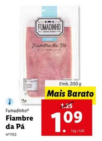 Lidl Fumadinho da Pá 200g promoção