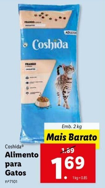 Lidl Coshida Alimento para Gatos 2kg promoção