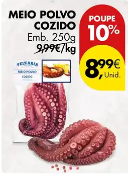 Pingo Doce Meio polvo cozido promoção