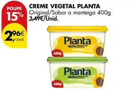 Pingo Doce Creme vegetal planta promoção