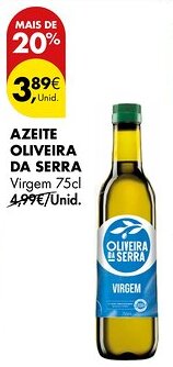 Pingo Doce Azeite oliveira da serra virgem promoção