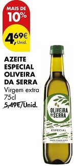 Pingo Doce Azeite especial oliveira da serra virgem extra promoção