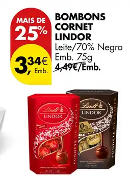 Pingo Doce Bombons cornet lindor promoção