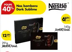 Pingo Doce Nos bombons Dark Sublime Nestle promoção