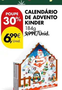 Pingo Doce Calendário de advento kinder promoção
