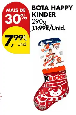 Pingo Doce Bota happy kinder promoção
