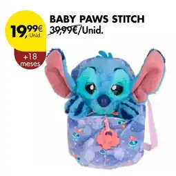Pingo Doce Baby paws stitch promoção