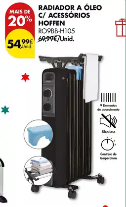 Pingo Doce Radiador a óleo c/ acessórios hoffen promoção