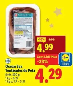 Lidl Ocean Sea Tentáculos de Pota promoção