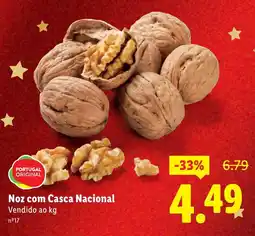 Lidl Noz com Casca Nacional promoção