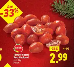 Lidl Tomate Cherry Pera Nacional promoção